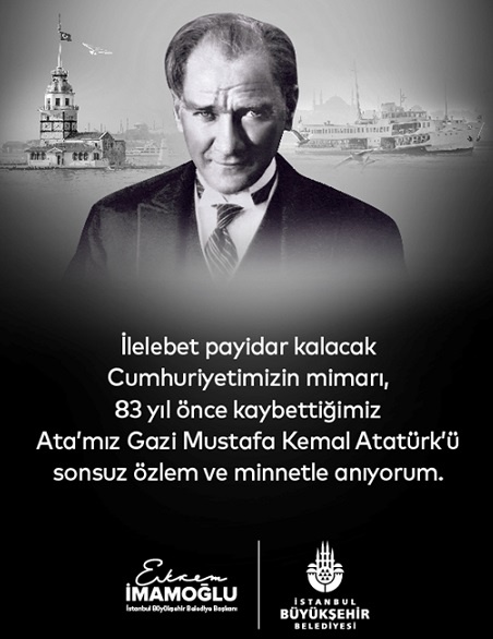 10 Kasım Gazi Mustafa Kemal ATATÜRK